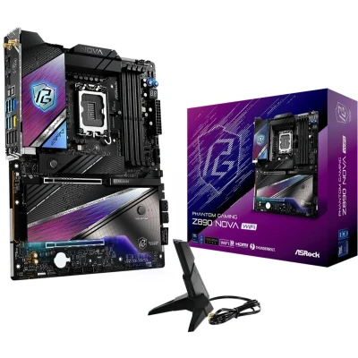 Afbeelding van ASRock Phantom Gaming Z890 Nova WiFi Moederbord Socket Intel 1851 Vormfactor ATX chipset Intel®