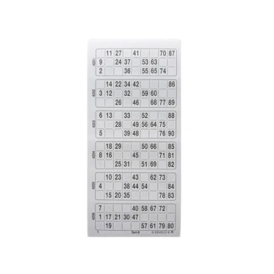 Afbeelding van Ameisenkeks® Blok van 600 bingotickets, systeem 15 90, nr. 1, wit
