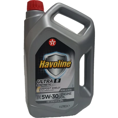 Afbeelding van Texaco Havoline Ultra R 5W 30 4L Motorolie 802534MHE MERCEDES BENZ: E Class Saloon, C A Class, RENAULT: Clio 3, 4