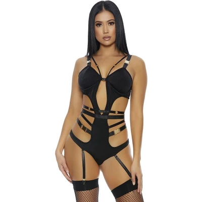Afbeelding van Forplay We Click Lingerie Set black Extra Larg