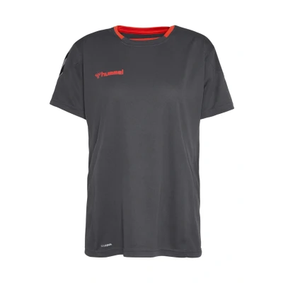 Afbeelding van Hummel Hmlauthentic Tshirt print, Dames, Maat: 34, Asphalt