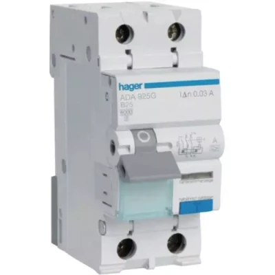 Afbeelding van HAGER 1PN 25 A B KAR 30MA ADA925G