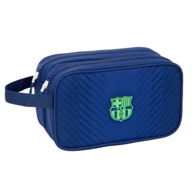 Afbeelding van SAFTA Toilettas 2 zippers, trolley adapted marineblauw FC Barcelona