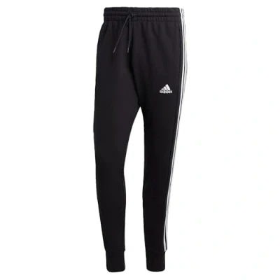 Afbeelding van adidas Essentials French Terry Tapered Cuff 3 Stripes Herenbroek