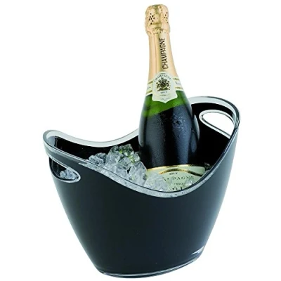 Afbeelding van APS acryl champagne bowl klein zwart