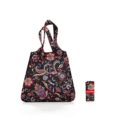 Afbeelding van Reisenthel Mini Maxi Shopper Opvouwbaar 15L Paisley Zwart