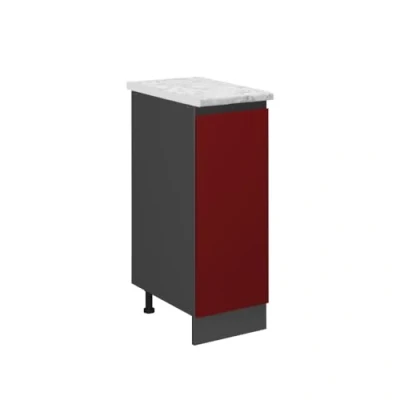 Afbeelding van Vicco Apotheekkast R Line, Rood/Antraciet, 30 cm WB Marmer