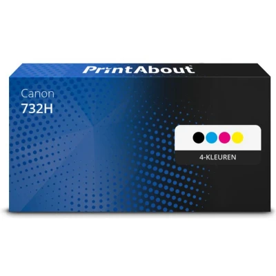 Afbeelding van Huismerk Canon 732H Toner 4 kleuren Voordeelbundel Hoge capaciteit