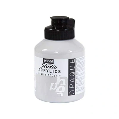 Afbeelding van Pébéo acrylverf Fine Studio grijs neutraal 500 ml