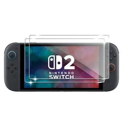 Afbeelding van Rojeuinn gehard glas voor NS Switch 2 beschermfolie, stuks glas, luchtbelvrij, anti splinter, hardheid 9H