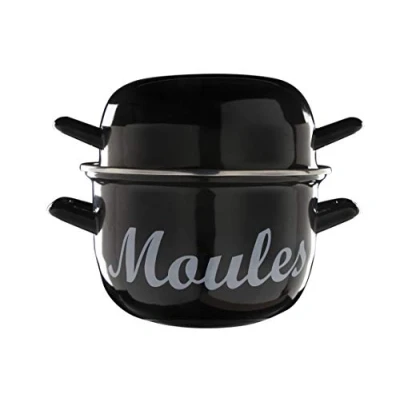 Image de Cosy &amp; Trendy 9866186 Casserole à moules, Noir, 1.2kg 2.8L, Autre, 18 cm