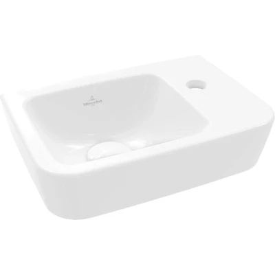 Afbeelding van Villeroy &amp; Boch O.Novo Compact fontein hoekig wasbak links wit (36 x