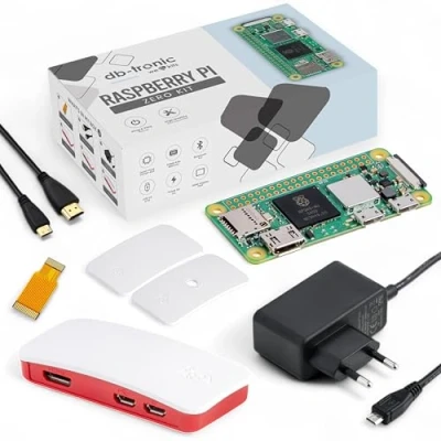 Afbeelding van Raspberry Pi Zero 2W Starterset 5,1 V 2,5 A voeding behuizing met 3 afdekkingen Micro HDMI adapter 2 W