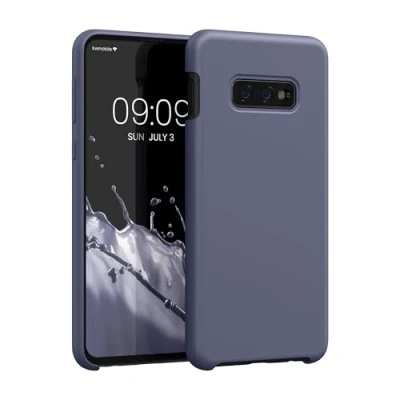 Afbeelding van kwmobile telefoonhoesje geschikt voor Samsung Galaxy S10e Hoesje met siliconen coating Smartphone case in lavendelgrijs