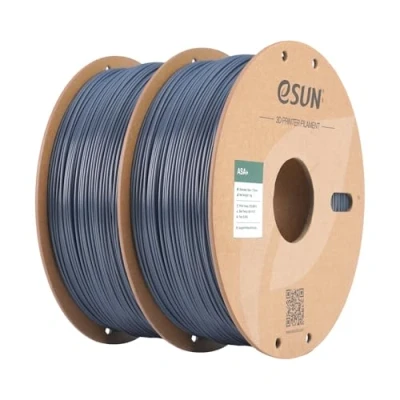 Afbeelding van eSUN ASA+ Filament 1,75 mm, weerbestendig, 1 kg per spoel, 2 rollen printmateriaal voor 3D printers, grijs