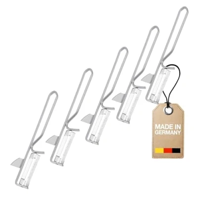 Afbeelding van Westmark 161022E3 Lot de 5 éplucheurs universels avec emporte pièce, lame en acier inoxydable et poignée qualité supérieure Argenté