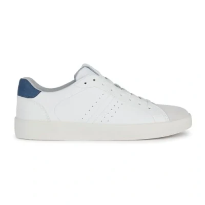 Afbeelding van Geox Affile Sneakers laag, Heren, Maat: 44, White/dark avio Leer en textiel