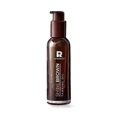 Afbeelding van BYROKKO Shine Brown Chocolate Ultrasnelle bruiningsversneller olie voor bruining en solarium unieke zomerchocolade geur 145 ml