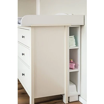 Afbeelding van KraftKids Opbergplank voor commode wit geschikt de HEMNES ladekast
