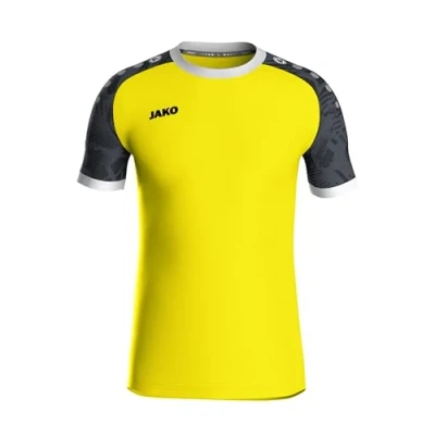 Afbeelding van JAKO Shirt Iconic KM zachtgeel/zwart 116 / 164