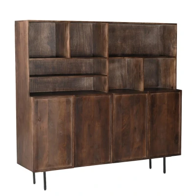 Afbeelding van Livingfurn Kabinetkast Elan 180cm Mangohout / Gecoat Staal