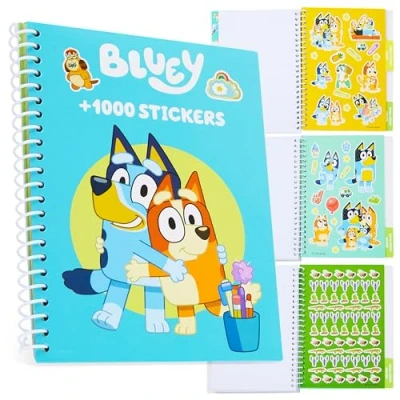 Afbeelding van Bluey Boekstickers voor kinderen en kleuren, 1000+ stickers kinderen, cadeau idee