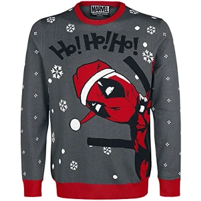 Afbeelding van Deadpool Mepoolxpu005 Herentrui (1 stuk), Grijs/Rood