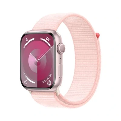 Image de Apple Watch Series 9 45mm Rose (Rose Nylon Bracelet)