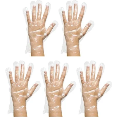 Afbeelding van 5x Comair Handschoenen plastic heren 100 stuks bundel/set/pakket