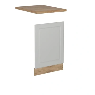 Afbeelding van Vicco Voorpaneel vaatwasser R Line, Wit Landhuis/Krachtige Eik goud, 45 cm , WB