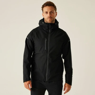 Afbeelding van Regatta Navigate Waterproof Insulated Jacket RG253 BLACK/SEAL GREY XL