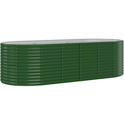 Afbeelding van Plantenbak 249x100x68 cm gepoedercoat staal groen