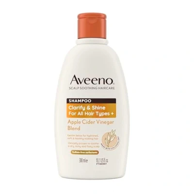 Afbeelding van Aveeno Clarify and Shine Kalmerende hoofdhuid shampoo met appelciderazijn voor alle haartypes, 300 ml