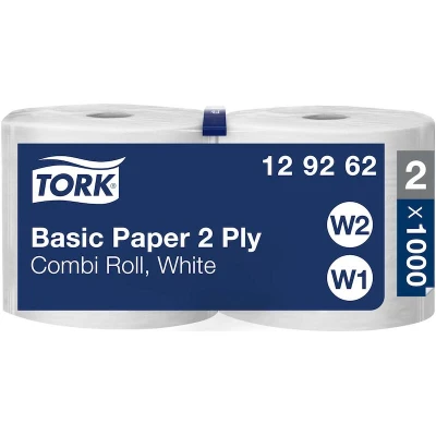 Image de TORK 129262 papier de nettoyage base 2 plis 34x23,5cm W1/W2 (1000 pcs.)