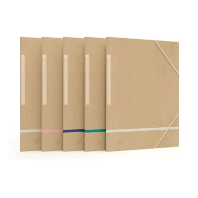 Image de Oxford Touareg farde en carton A4 assorti (5 pièces) beige