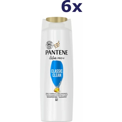 Afbeelding van 6x Pantene Shampoo Classic Clean 225 ml