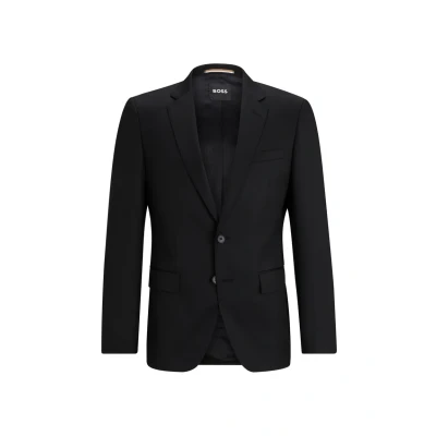 Afbeelding van HUGO BOSS heren H Huge slim fit colbert van wol met klepzakken in de kleur Antraciet, maat: 48