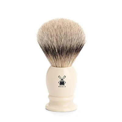 Afbeelding van Muhle scheerkwast dassenhaar CLASSIC wit M