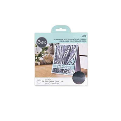 Afbeelding van Sizzix Aluminium Metal Sheets 6x6 Inch Silver (10pcs) (665260) (DISCONTINUED)