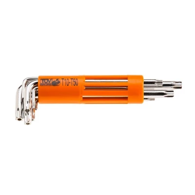 Afbeelding van NEO TOOLS 09 524 Haakse schroevendraaierset T 10H,T 15H,T 20H, 25H,T 30H,T 40H, 45H,T 50H Chroom vanadium staal 8