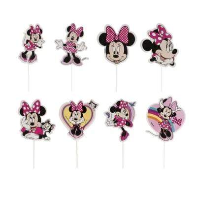 Afbeelding van Taart / Cupcake topper Minnie mouse