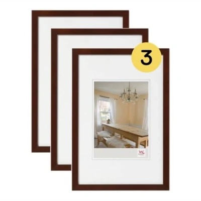 Afbeelding van walther design Peppers BP015N3 fotolijst walnoothout, 10 x 15 cm, 3 stuks