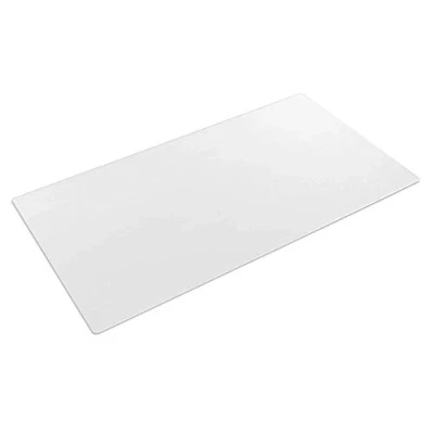 Afbeelding van AiPsekocy Transparante bureauonderlegger 90 x 40 cm van gestructureerd pvc, antislip, waterdicht, afgeronde randen, voor thuiskantoor
