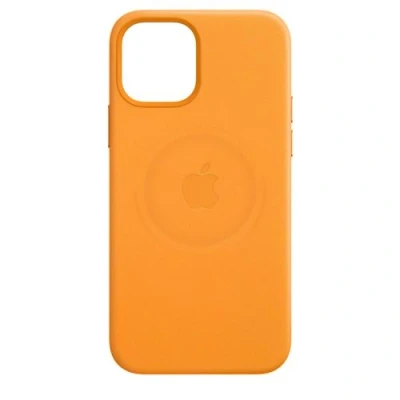 Image de Coque en cuir Apple MagSafe pour iPhone 12 mini Pavot de Californie