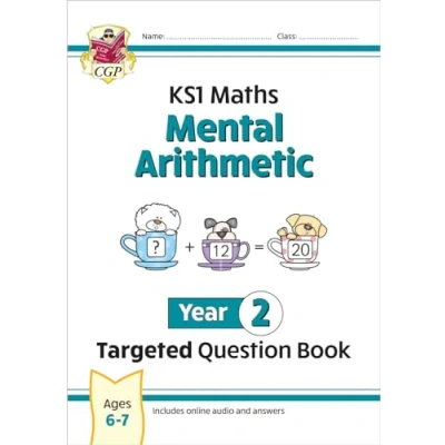 Afbeelding van CGP Year 2 Maths KS1 Mental Arithmetic Targeted Question Book (includes Online Answers &amp; Audio Tests)