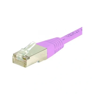 Image de Cordon RJ45 catégorie 6 S/FTP rose 0,7 m