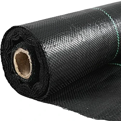 Afbeelding van VEVOR Onkruidbestrijding Tuindoek 2*91.4m 85g/m2 Pp Opritdrainagedoek Voor Opritstabilisatie, Tuinbouw, Landbouw En Drainage Zwart