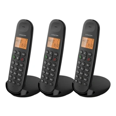 Afbeelding van Logicom ILOA 350 Draadloze vaste telefoon zonder antwoordapparaat Trio Analoge &amp; Dect telefoons Zwart
