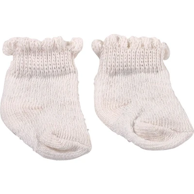Afbeelding van Götz poppensokjes wit sneeuwvlokje s, m, l en xl