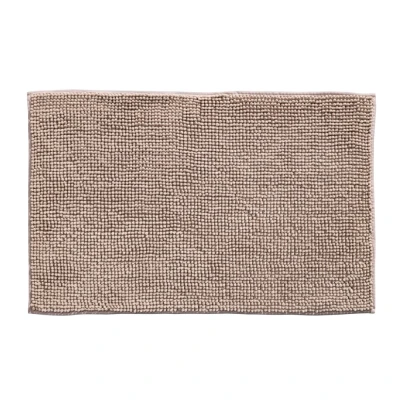 Afbeelding van Indiana Fluffy Soft Effen Badmat Touch Taupe Rechthoek Polyester 50x80 cm